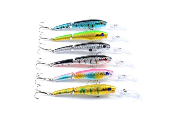 13.3cm/13.4g Multi Section Bionic Mino Lure Plastic Fake Lure