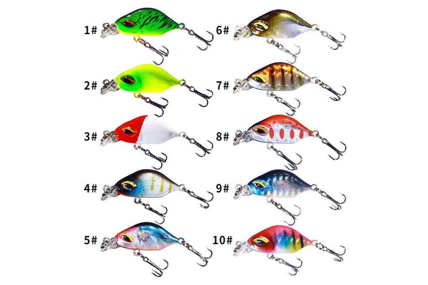 Submerged Small Fatty False Lure 3.8cm 3.3g 10 Colours