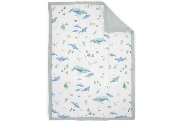 Little Unicorn: Toddler Comforter - Whales