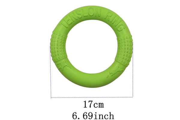 Flying Disc Dog Ring Toy - Green