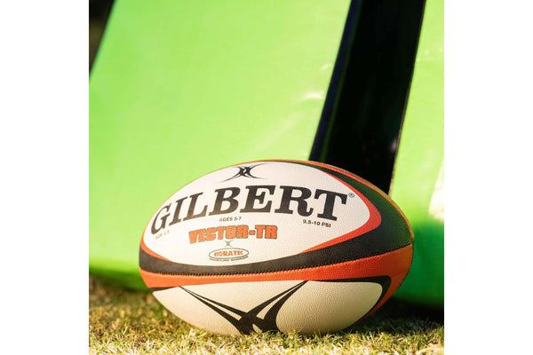 Gilbert Vector-TR Black & Red Trainer Rugby Ball - Size 2.5