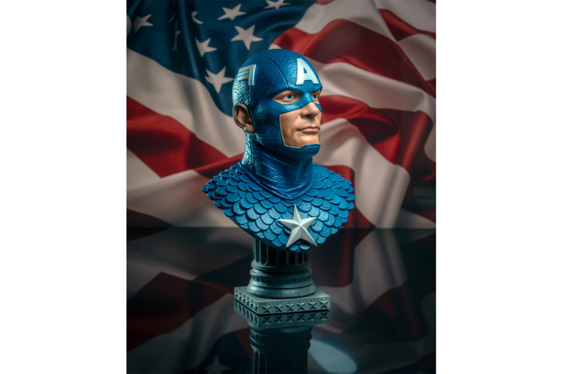 Captain America - Legends in 3D 1:2 Scale Bust