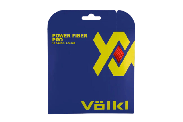 Volkl Power Fiber Pro- Lava 16g/1.30mm Tennis String - 12 M Set