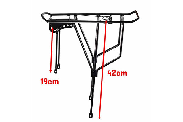 Bicycle Mountain Bike Rear Pannier Rack Carrier with Padding For Lugguage Bags