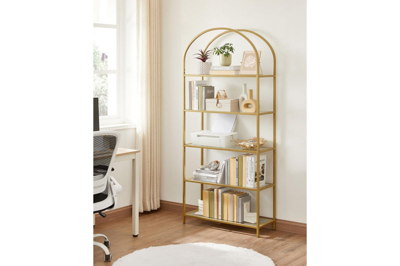 Vasagle 5-Tier Arch Glass Storage Shelf