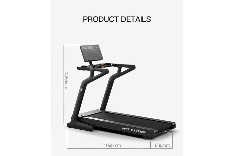 Ape Style FX2000 Home Gym Fitness Foldable Treadmill