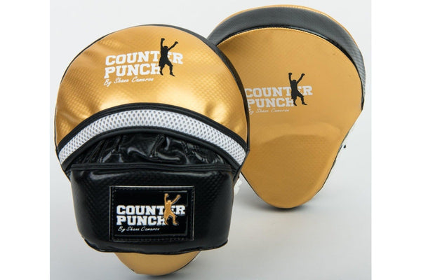 Counterpunch Curved Focus Pads - Gold with Black - Synthetic Leather