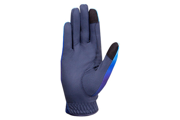 Hy Ombre Riding Gloves (Navy/Ocean Blue) (S)