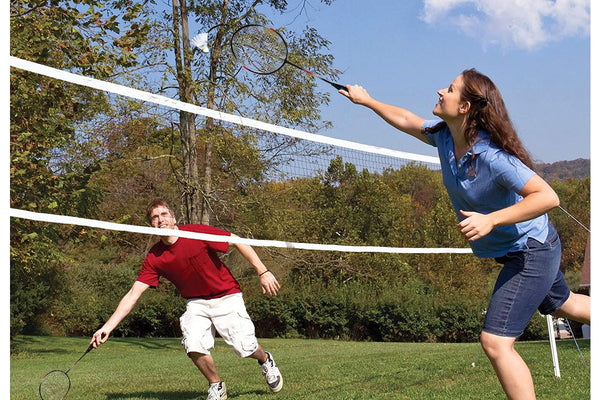 2 Player Metal Badminton Set with Shuttlecocks