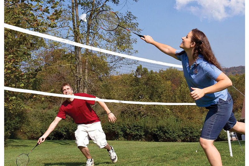 2 Player Metal Badminton Set with Shuttlecocks