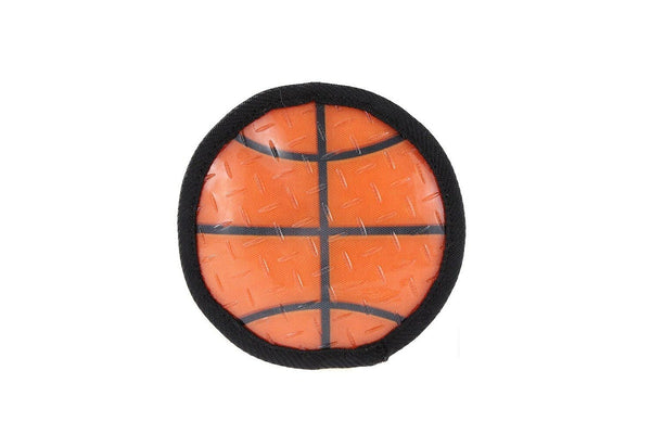 Paws & Claws 15cm Super Sports TPR Covered Oxford Basketball Pet Toy w Squeaker