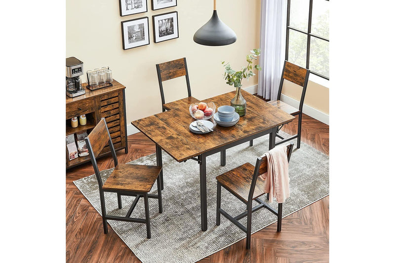 Vasagle : Folding Dining Table - Rustic Brown