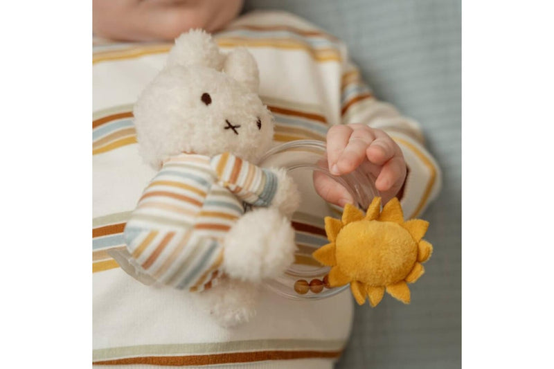 Miffy: Ring Rattle - Vintage Stripes