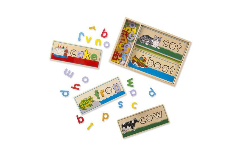 Melissa & Doug: Wooden See and Spell Puzzle