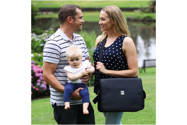 Ryco: Deluxe Everyday Messenger Nappy Bag - Black