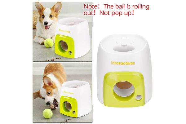 Automatic Ball Launcher Dog Pet Interactive Toy Feeder