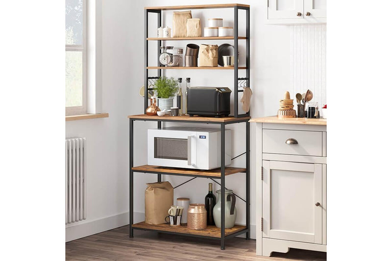 Vasagle Kitchen Storage Baker's Rack - 6-Tier (Rustic Brown)