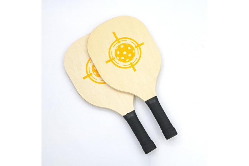 Wooden Pickleball Paddle & Ball Set with Carry Bag