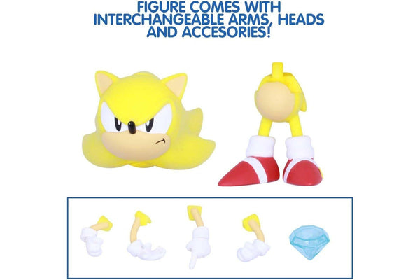 Sonic the Hedgehog: 4" Build-a-Figure - Super Sonic