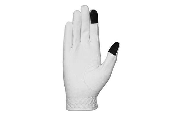 Hy Womens/Ladies Sparkle Riding Gloves (White) (XL)