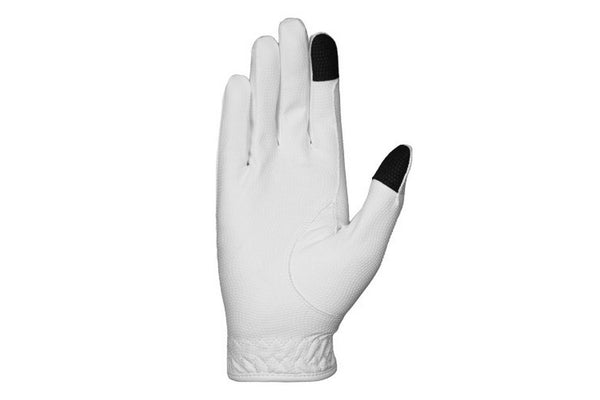 Hy Womens/Ladies Sparkle Riding Gloves (White) (XS)