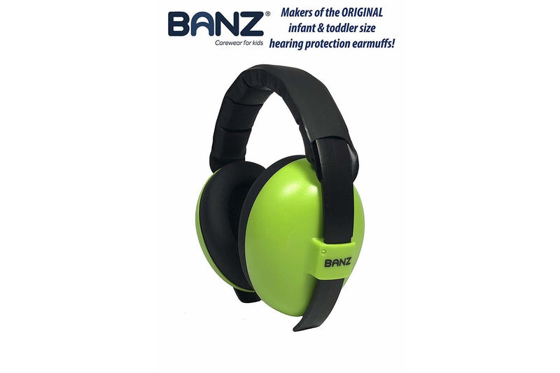 Banz: Baby Earmuffs - Lime Green (2 & under)