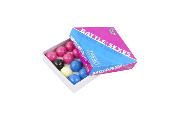 Formula Sports Battle Of The Sexes Casino Balls 2" Set 7 Pink Blue & 1 BLK WHT