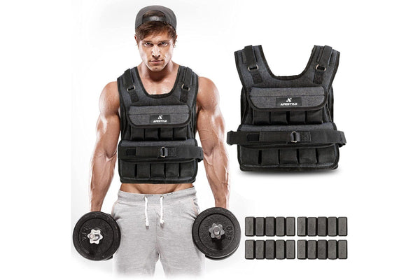 Ape Style Adjustable Weight Vest Black 20kg