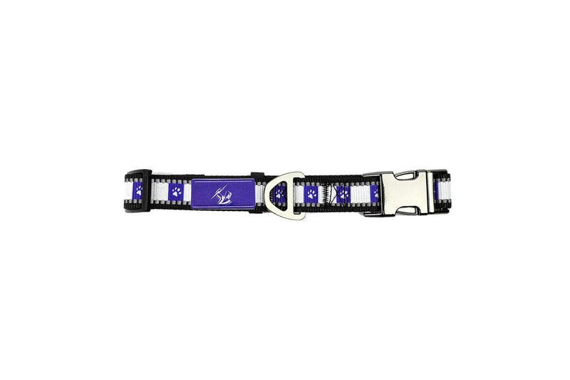 NRL Melbourne Storm Merch Pet Dog Reflective Adjustable Collar Nylon 38cm-58cm