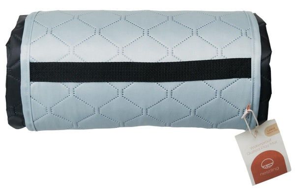 Nestling: Large Waterproof Quilted Play Mat - Sage