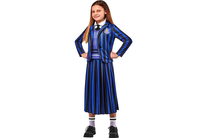 Wednesday (2023): Nevermore Academy - Blue Costume (Size: 5-7)