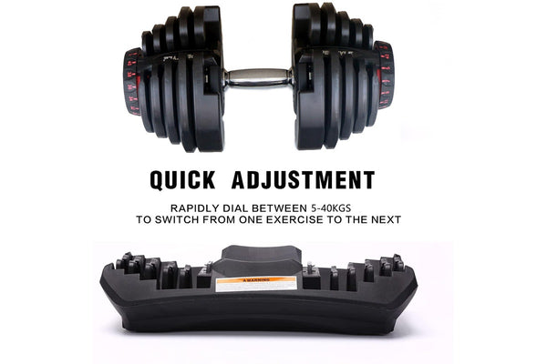 Ape Style Multi-Weight Smart Adjustable Dumbbell | 5 to 40kg (90lbs)