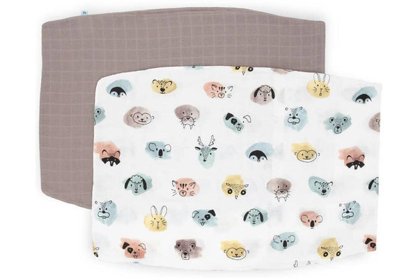 Little Unicorn: Pillowcase Set - Watercolour Critters (2 Pack)