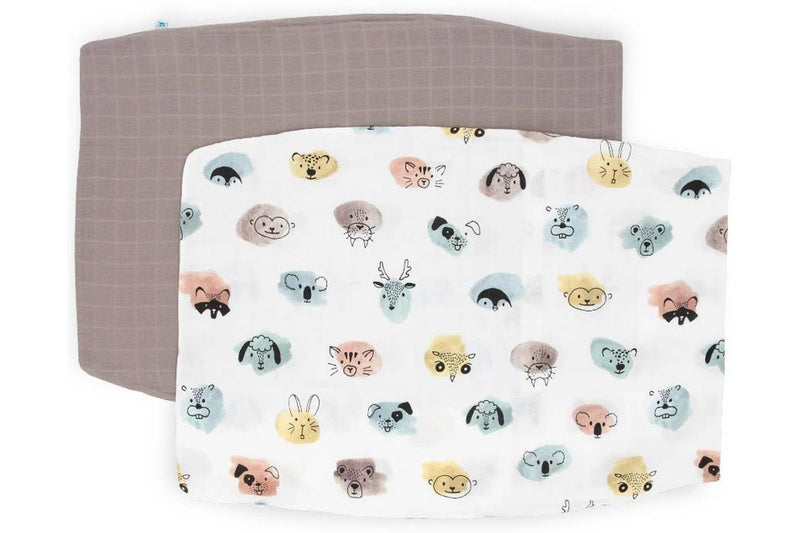 Little Unicorn: Pillowcase Set - Watercolour Critters (2 Pack)