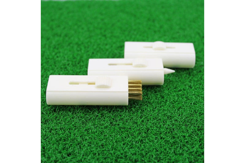 5Pcs Mini Golf Club Brush Iron With Copper Wire Bristles Cleaner Tool Training Aids - Standard