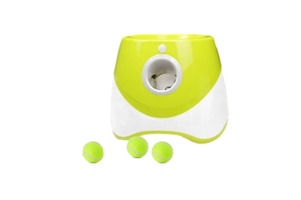 Automatic Ball Launcher Electric Interactive Ball Thrower Pet Dog Fetch Machine Light Green