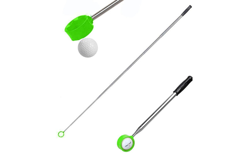 Telescopic Golf Ball Retriever Easy Pick Up Balls Golf Accessories Green