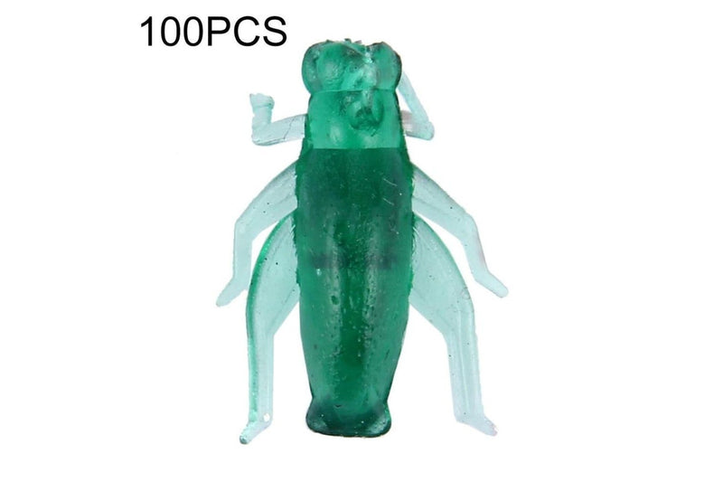 100 Cricket Shaped Fishing Lures 2cm Length Artificial Bait