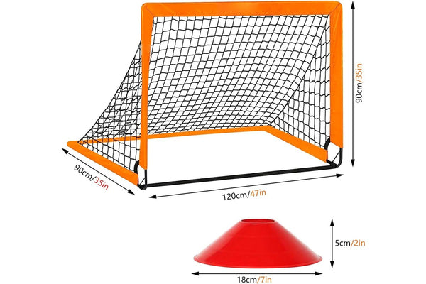 Portable Pop Up Soccer Goals for Kids and Adults - Easy Assembly Backyard Play Set