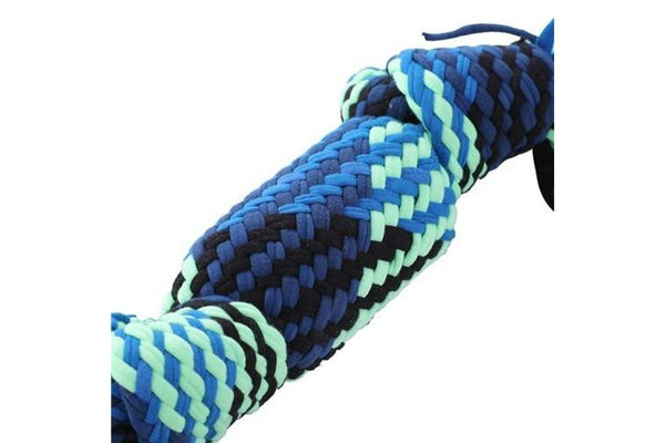 3x Paws & Claws Woven Rope Squeaker Pet Dog Play Interactive Toy Assorted 30cm