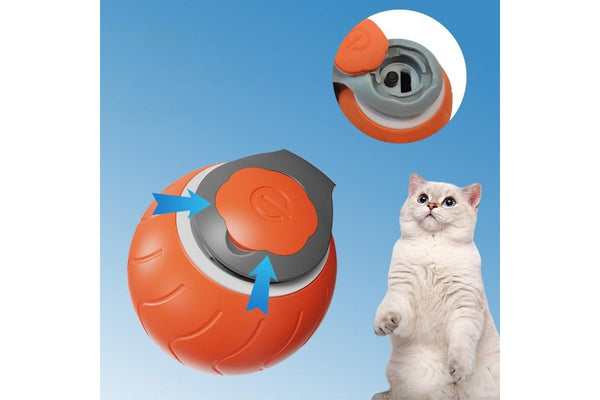 2Pcs 5CM Automatic Moving Ball Toy for Cats USB Rechargeable Interactive Cat Toy