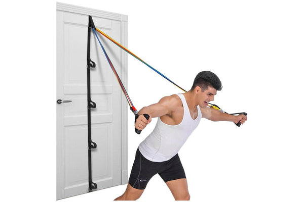 Multi-Point Door Anchor Strap For Resistance Band Workouts Portable Equipment - One Size