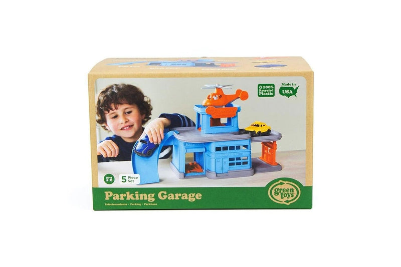 Green Toys Parking Garage Kids Childrens Pretend Imaginative Play Toy 3+