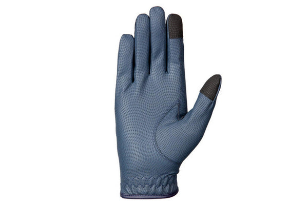 Hy Womens/Ladies Sparkle Riding Gloves (Navy) (L)