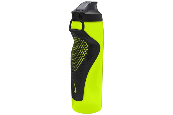 Nike Refuel Bottle with Locking Lid - Volt / Black (945ml)