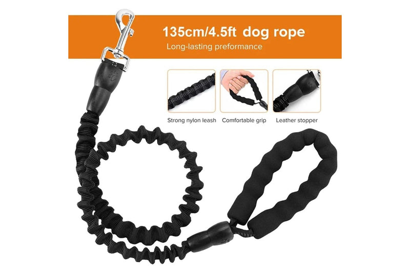Heavy Duty Dog Leash Stretchable Reflective