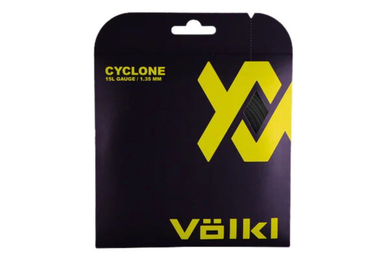 Volkl Cyclone Black 15L Gauge Tennis String 1.35mm (12 M Set)