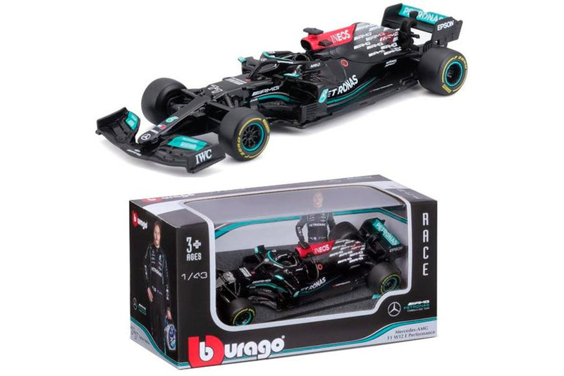 Bburago: 1:43 Diecast Vehicle - Mercedes-AMG F1 (W12E #77 Valterri Bottas)