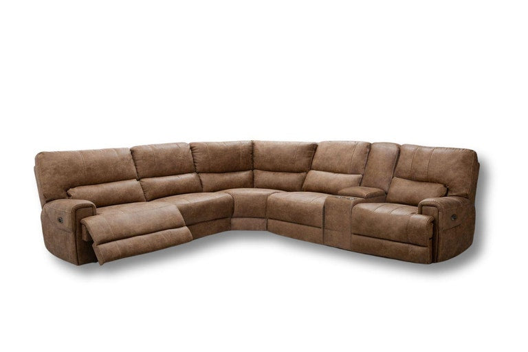ifurniture NAKEETA Reclining Sofa - 3PC Sofa Set (LAF Power Recliner + Non-Powered Armless + RAF Power Recliner)