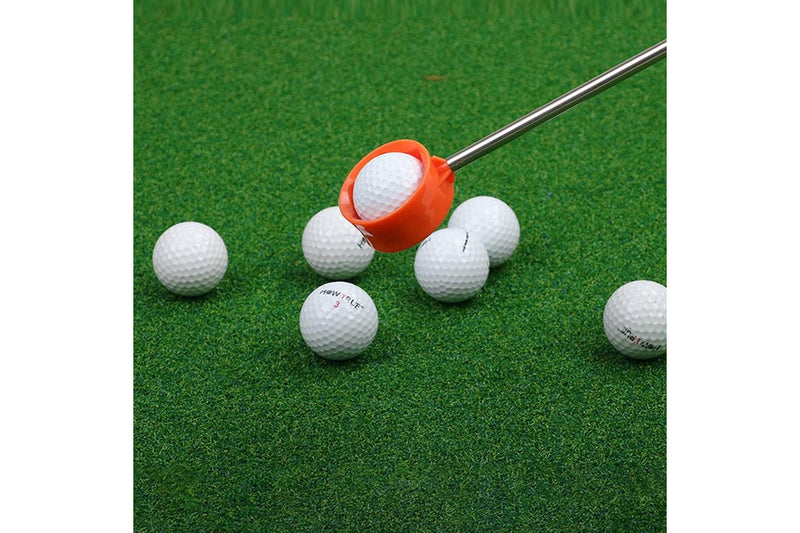 Telescopic Golf Ball Retriever Easy Pick Up Balls Golf Accessories Orange